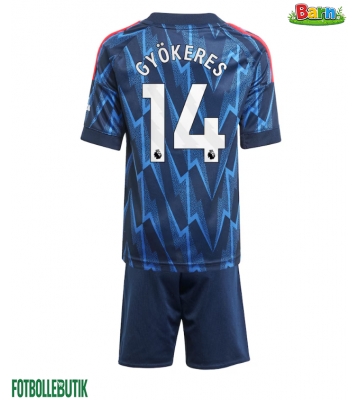 Arsenal Viktor Gyokeres #14 Bortaställ Barn 2025-26 Kortärmad (+ Korta byxor)